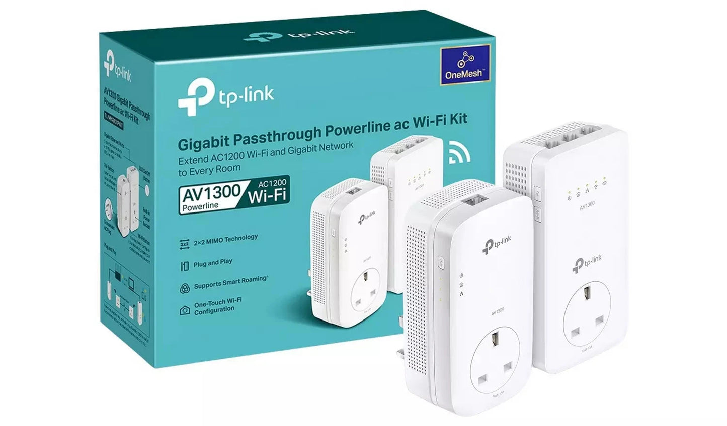 TP-Link TL-WPA8631P KIT AV1300 Powerline Wi-Fi Extender TP Link