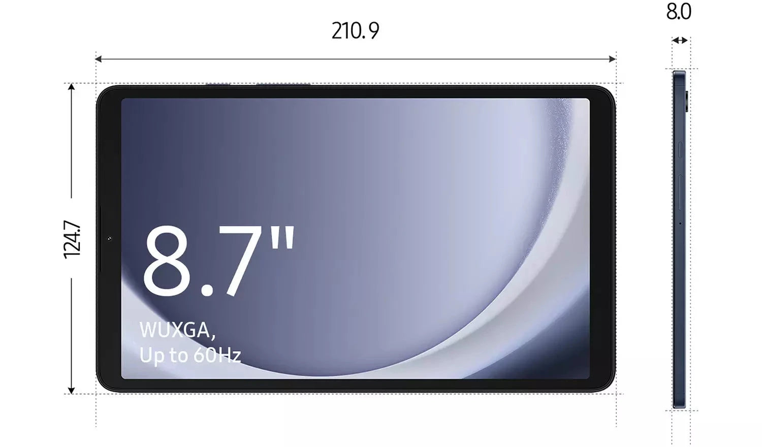 Samsung Galaxy Tab A9 8-inch Wi-Fi Tablet – 64GB, Navy (New) Samsung