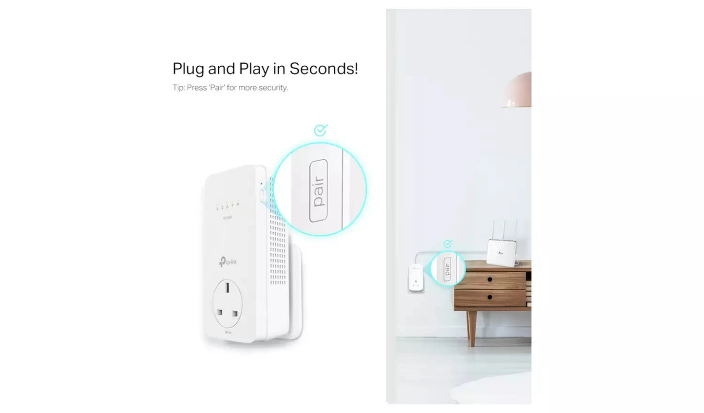 TP-Link TL-WPA8631P KIT AV1300 Powerline Wi-Fi Extender TP Link