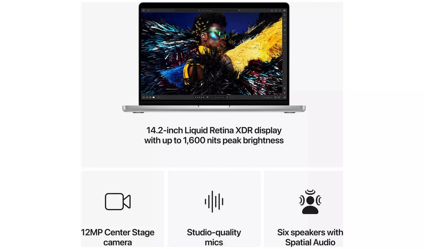 Apple MacBook Pro 2024 14.2-inch M4 – 16GB RAM, 512GB SSD, Silver (New) Apple