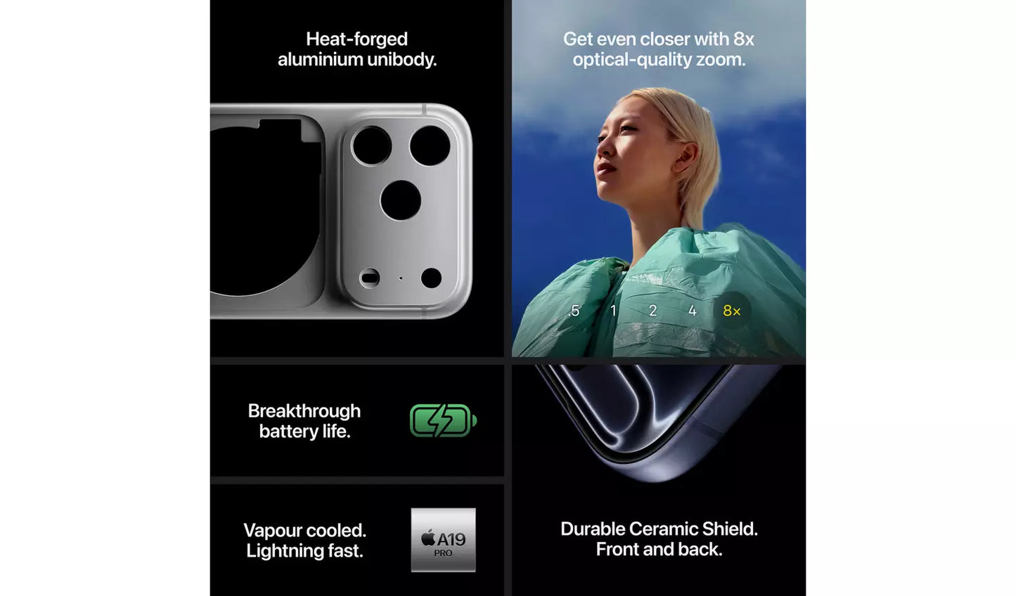 iPhone 17 Pro Max 5G 1TB Silver – SIM-Free Unlocked AI Smartphone (New)
