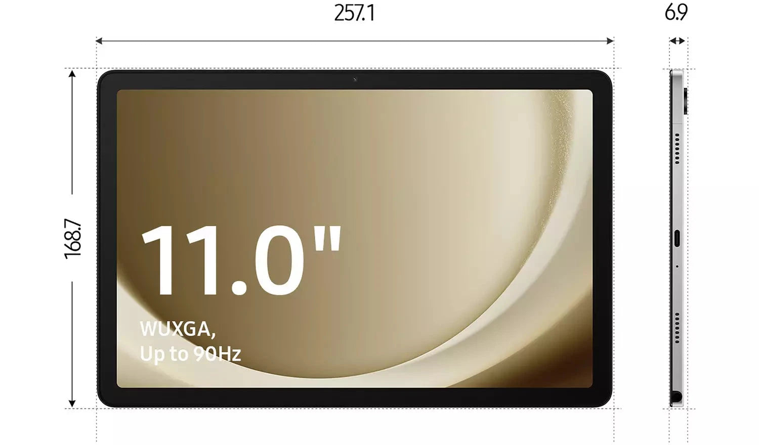 Samsung Galaxy Tab A9+ 11-inch Wi-Fi Tablet – 64GB, Silver (New) Samsung