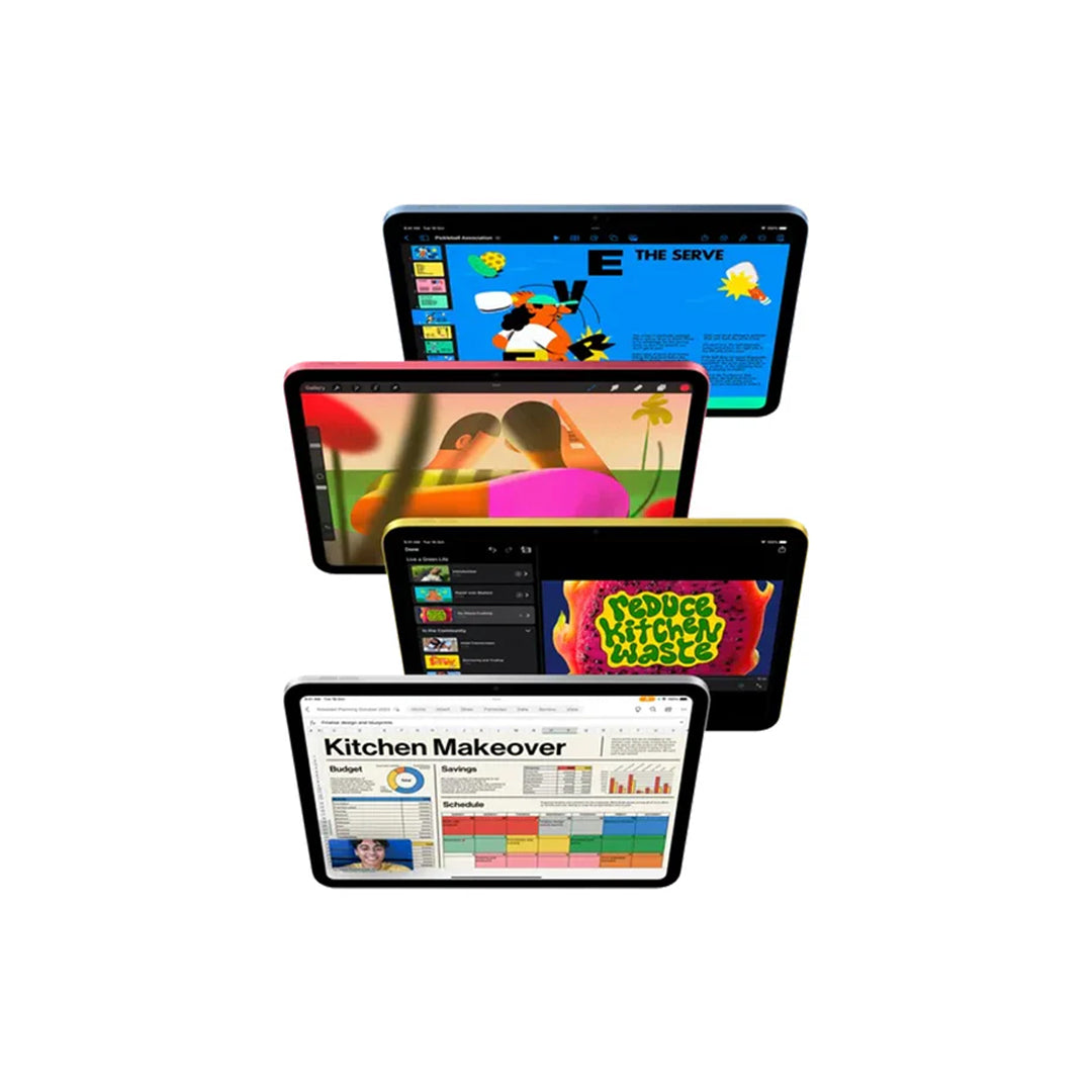 Apple iPad (2022) – 10.9" Wi-Fi+Cellular Tablet, 64GB Storage, Yellow (Pristine Condition) Apple