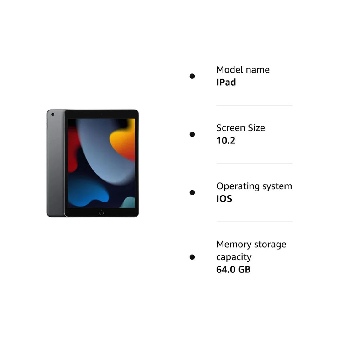 Apple iPad 9th Gen 10.2" 64GB - Space Grey, WiFi NEW
