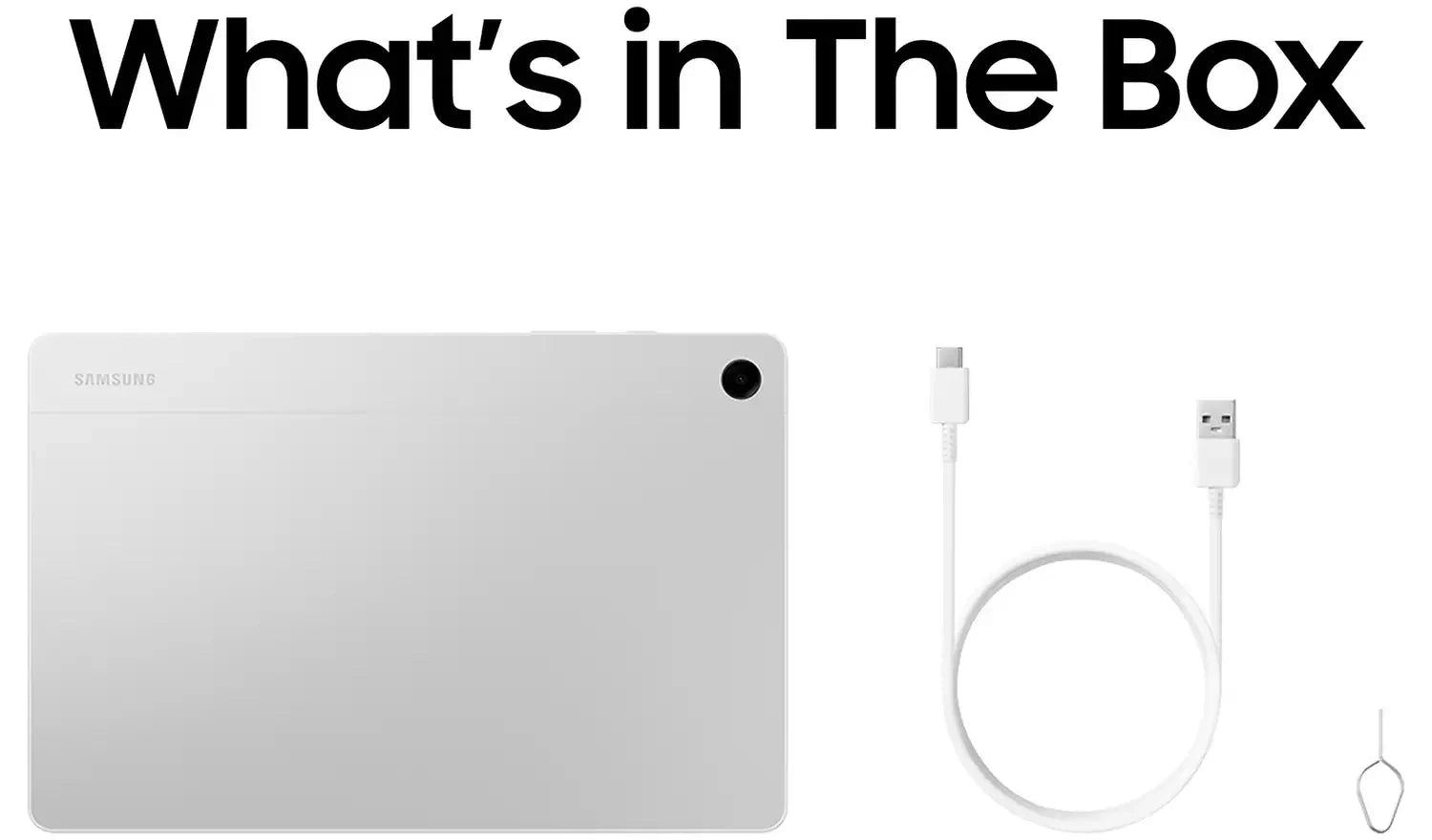 Samsung Galaxy Tab A9+ 11-inch Wi-Fi Tablet – 64GB, Silver (New) Samsung