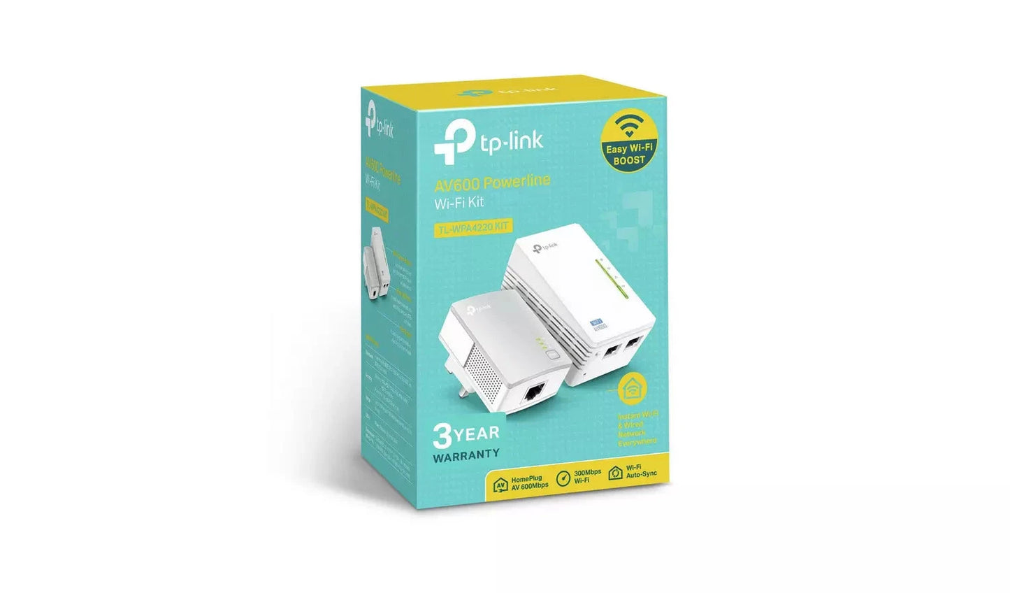 TP-Link TL-WPA4220 KIT AV600 Powerline Wi-Fi Extender Starter Kit TP Link