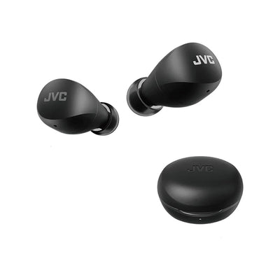 JVC Compact and Lightweight Gumy Mini True Wireless Earbuds Headphones-(IPX4) - HAA6TB (Black) JVC