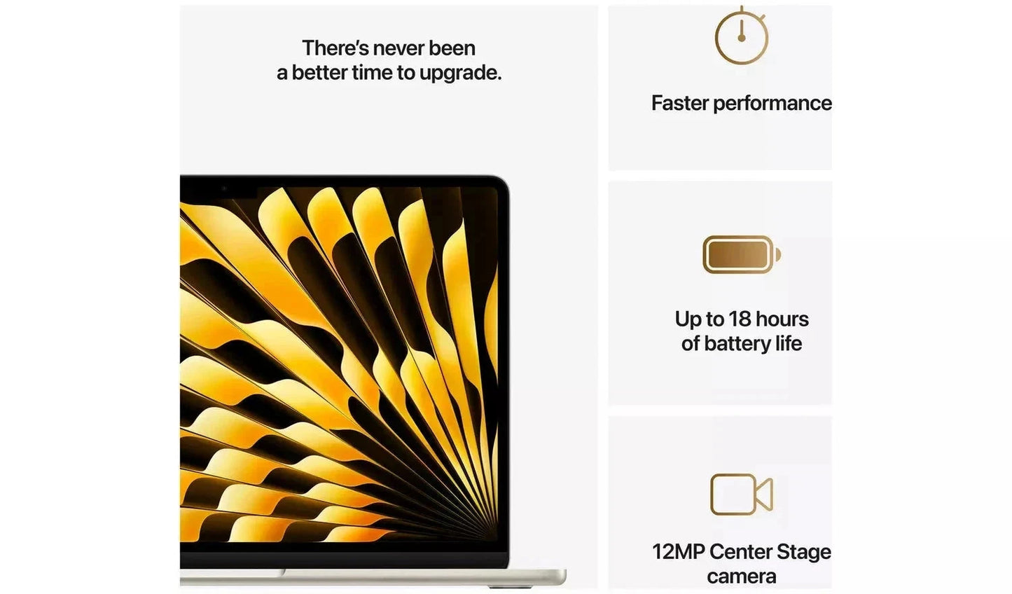 Apple MacBook Air 2025 13.6-inch M4 – 16GB RAM, 256GB SSD, StarLight (New) Apple