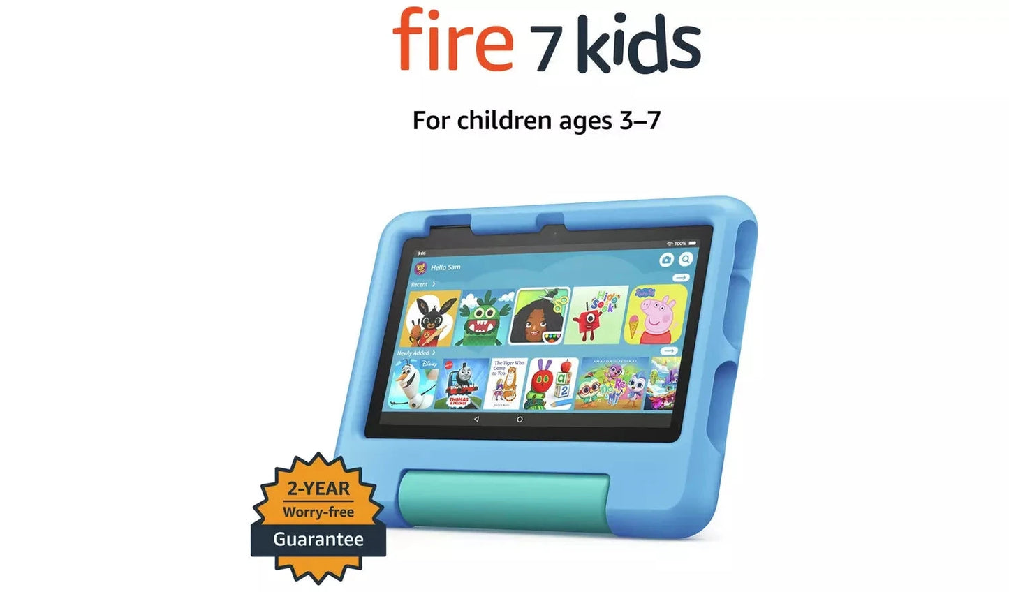 Amazon Fire 7 Kids – 7" Tablet, 16GB, Red – Designed for Ages 3–7, (New) Amazon