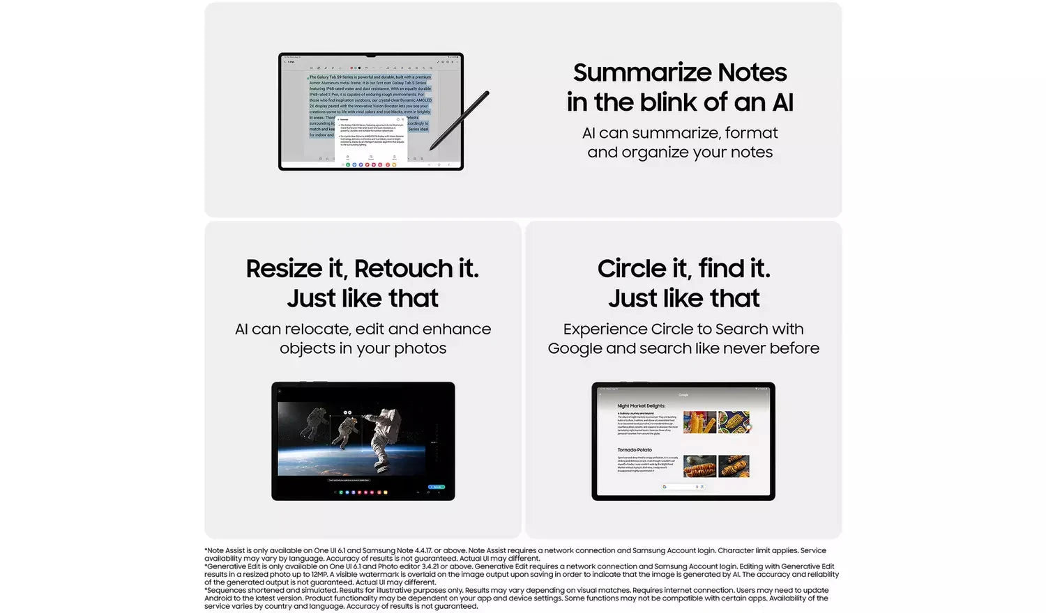 Samsung Galaxy Tab S9 11 inch Wi-Fi Tablet – 128GB, Graphite(New) Samsung