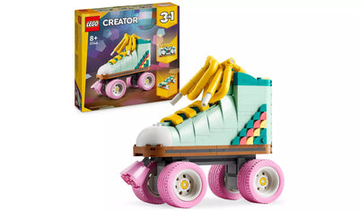 LEGO Creator 3in1 Retro Roller Skate & Toy Skateboard Building Set | Ages 8+ | Model 31148 | New LEGO