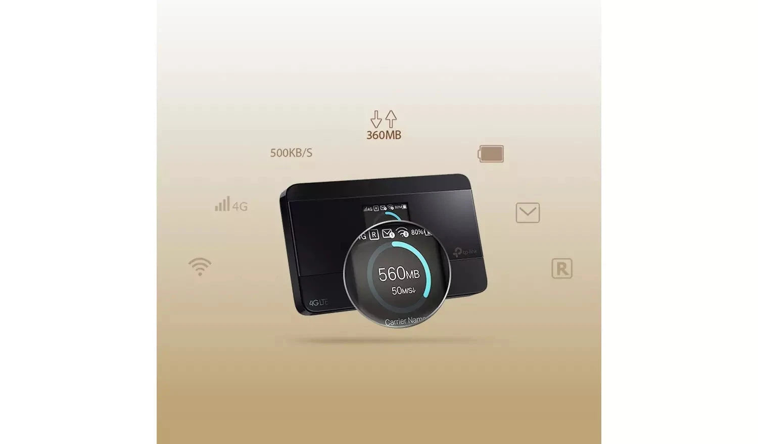 TP-Link M7350 Unlocked 4G LTE Portable Wi-Fi Hotspot with Screen TP Link