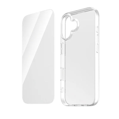 Funki Bundle Clear Case + Tempered Glass for iPhone 17 Funki Fone