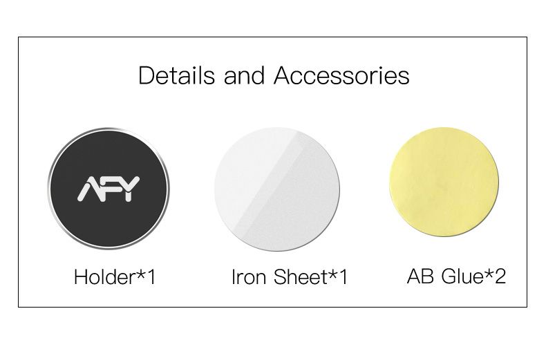 AFY Magnetic mobile Holder, Car Phone Holder Mount for Dashboard