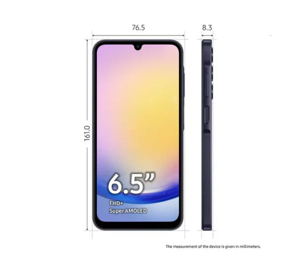 Samsung Galaxy A25 5G 128GB Mobile Phone Sim Free Blue Black – Brand new