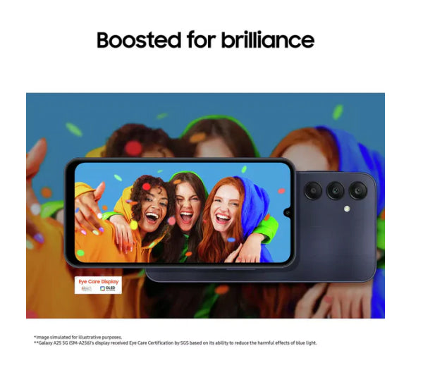 Samsung Galaxy A25 5G 128GB Mobile Phone Sim Free Blue Black – Brand new