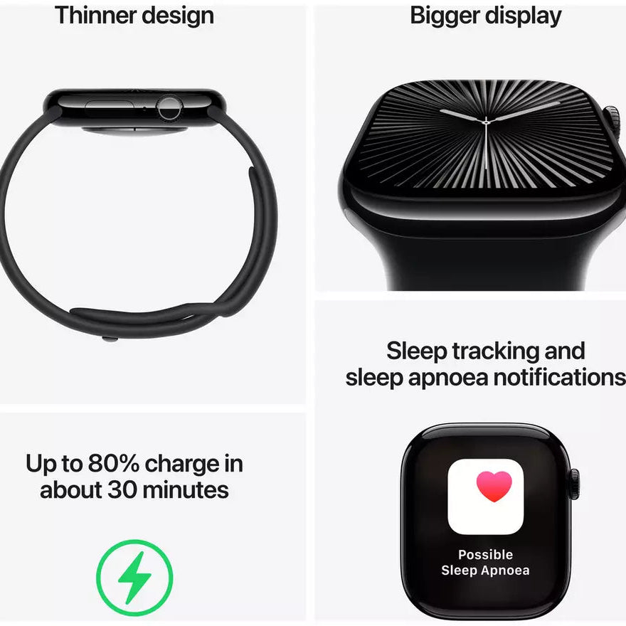 Apple Watch Series 10 GPS 42mm Rose Gold Light Blush - S/M - M/L