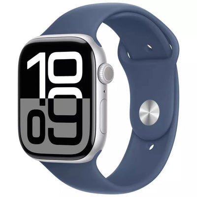 Apple Watch Series 10 GPS 46mm Jet Black - M/L (Very Good Condition) Blue Apple
