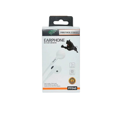 PANTHER FORCE STEREO WIRED HEADPHONES WHITE- PF40 Panther Force