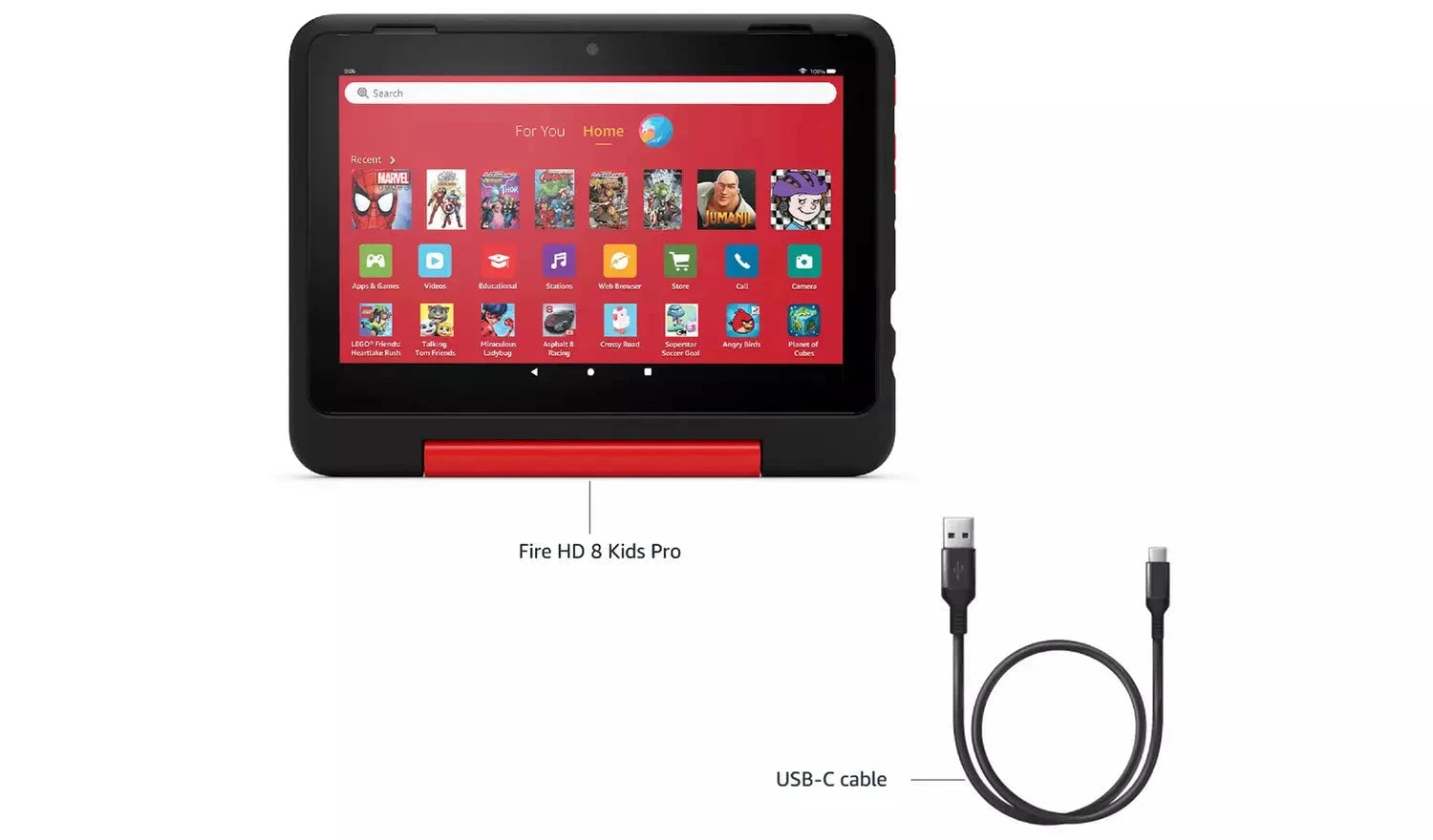 Amazon Fire HD 8 Kids Pro – 8" Tablet, 32GB, Disney Avengers (New) Amazon