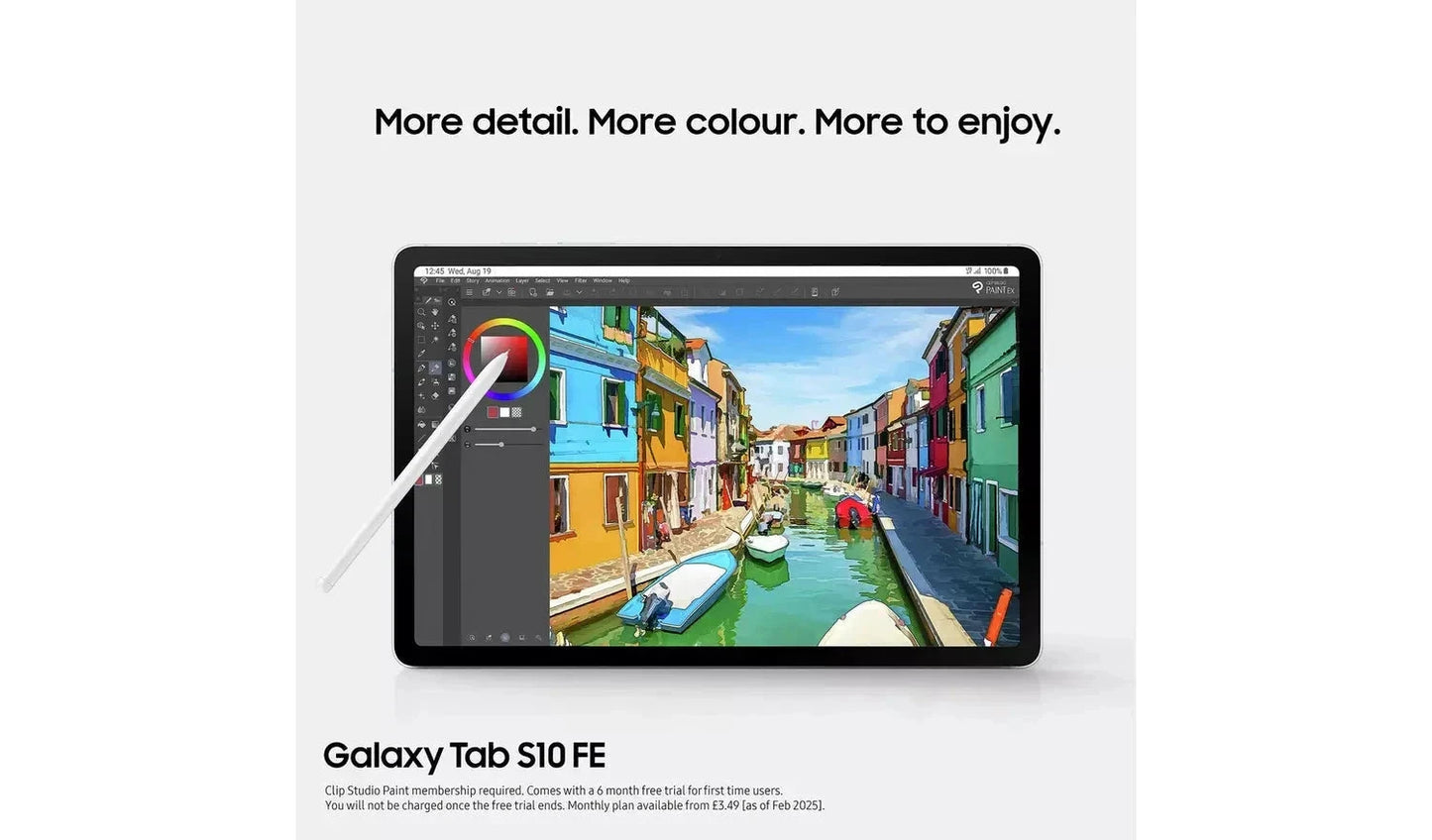 Samsung Galaxy Tab S10 FE+ 13.1-inch Wi-Fi Tablet – 256GB, Grey (New) Samsung