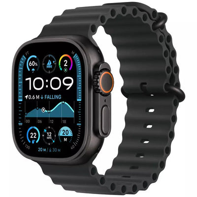 Apple Watch Ultra 2 49mm Navy Ocean Band - (Excellent Condition) Ocean Band Black Apple