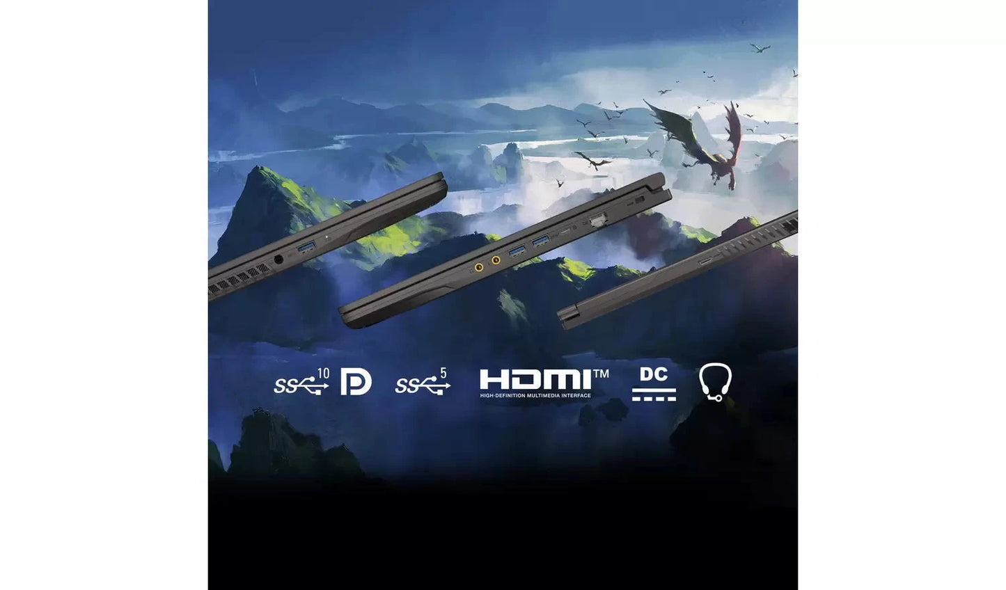 MSI Thin 15 – 15.6" Gaming Laptop, Intel Core i5, 16GB RAM, 512GB SSD, NVIDIA RTX 4050 MSI