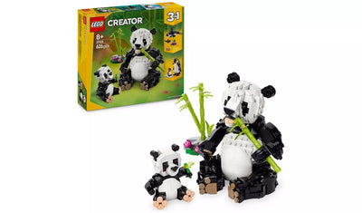 LEGO Creator 3in1 Wild Animals: Panda Family Toy Set | Ages 8+ | Model 31165 | New LEGO