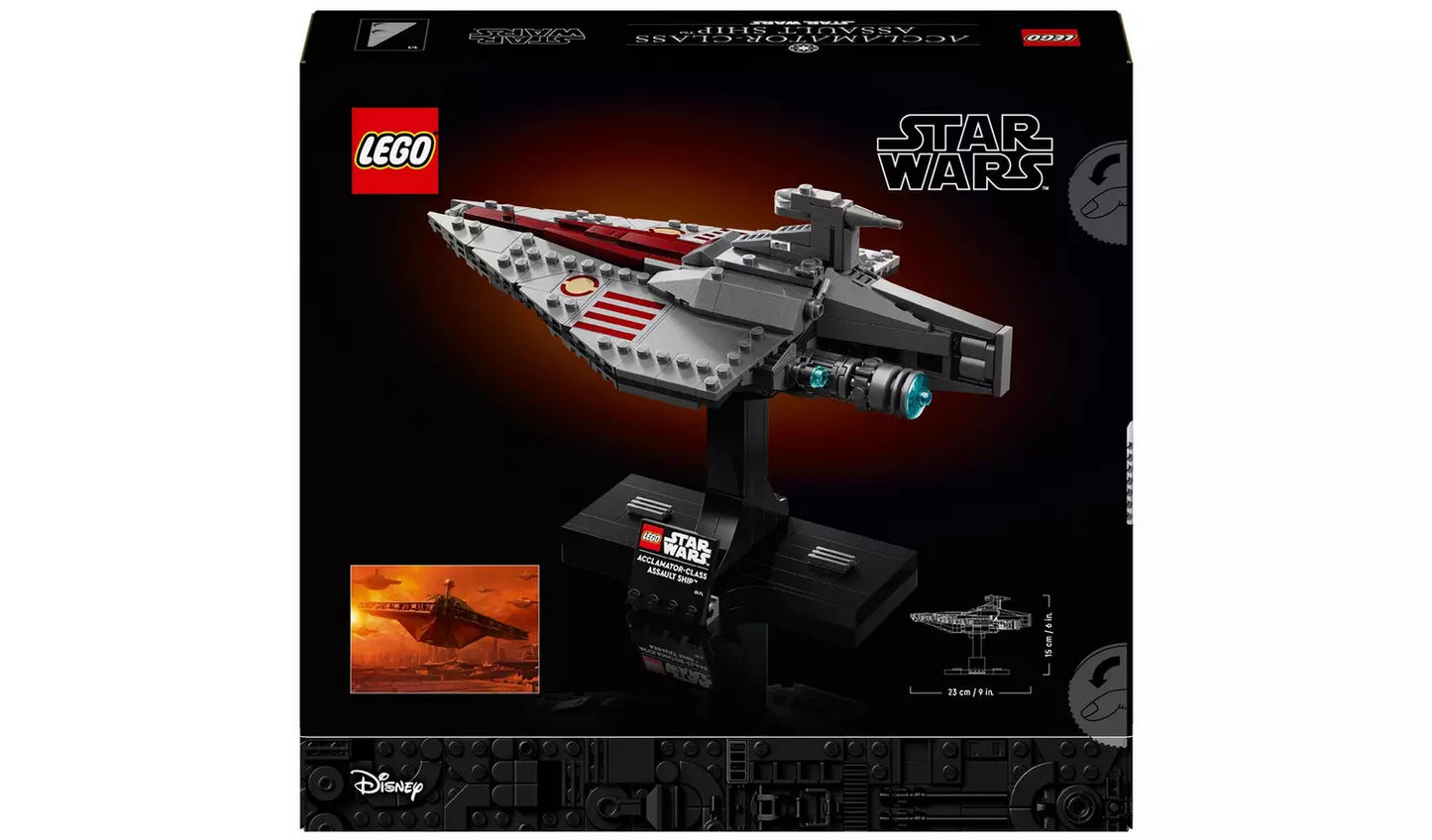 LEGO Star Wars Acclamator-Class Assault Ship Model Set | Ages 18+ | Model 75404 | NEW LEGO