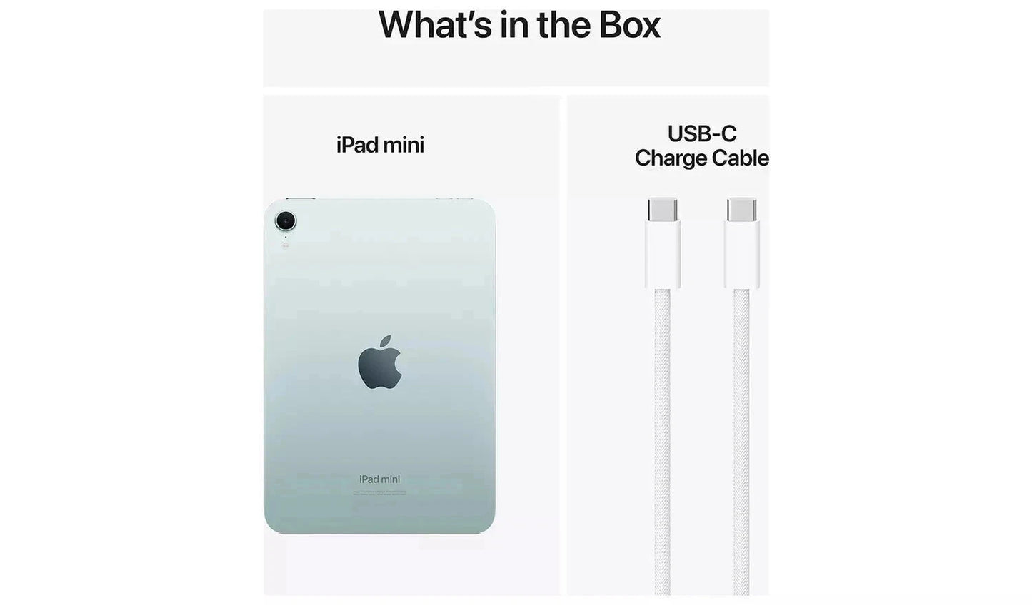 Apple iPad mini (2024) – 8.3" Wi-Fi Tablet, 512GB Storage, Blue (New) Apple