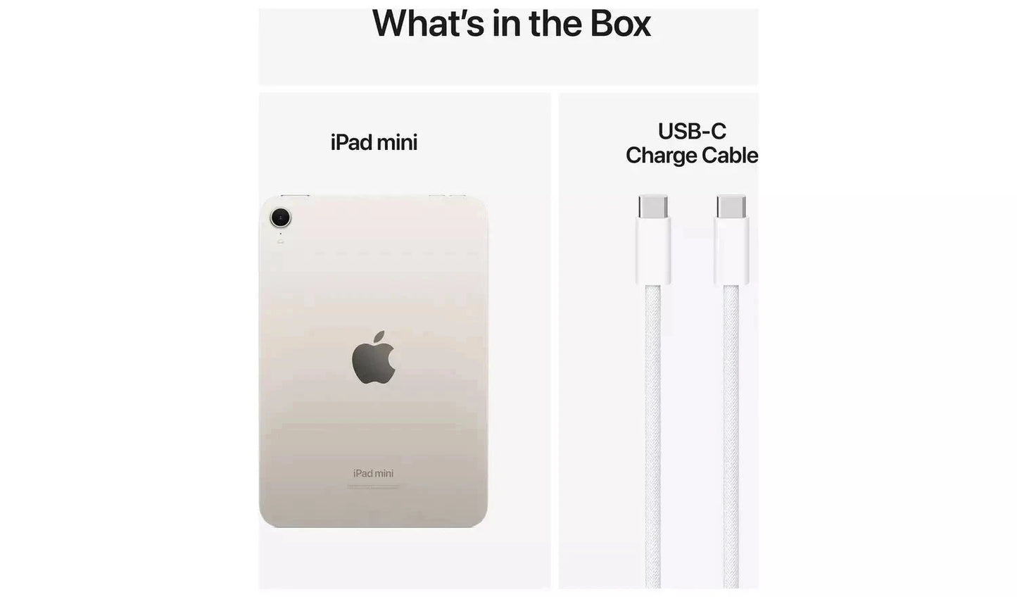 Apple iPad mini (2024) – 8.3" Wi-Fi Tablet, 512GB Storage, Starlight (Excellent Refurbished) Apple