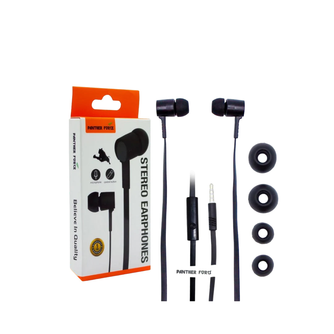 PANTHER FORCE IN-EAR HAND FREE BLACK- PF88
