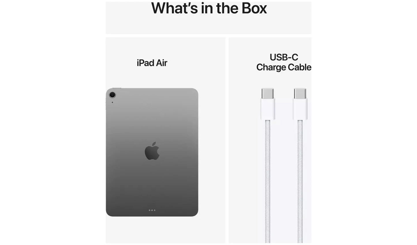 Apple iPad Air (2025) – 11" Wi-Fi Tablet, 128GB Storage, Space Grey (Excellent Refurbished) Apple