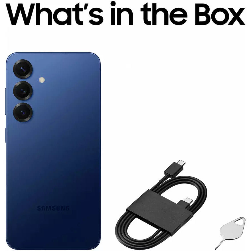 Samsung Galaxy S25 5G AI Mobile Navy Blue 128GB Unlocked GRADE A