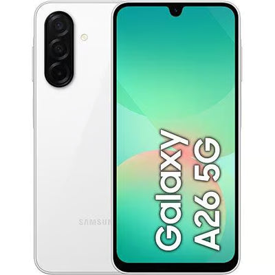 Samsung Galaxy A26 5G AI Mobile All Colours 128GB Unlocked (Excellent Refurbished) White Samsung