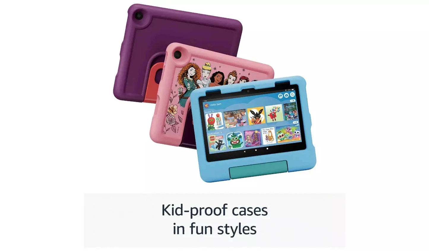 Amazon Fire HD 8 Kids – 8" Tablet, 32GB, Purple – Designed for Ages 3–7, (New) Amazon