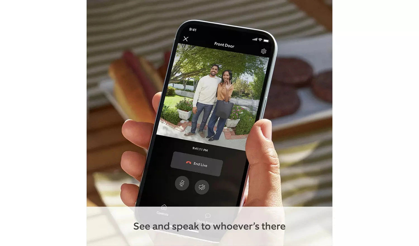 Ring Video Doorbell (Battery-Powered) – Satin Nickel Ring