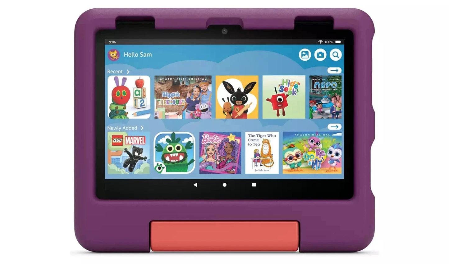 Amazon Fire HD 8 Kids – 8" Tablet, 32GB, Purple – Designed for Ages 3–7, (New) Amazon