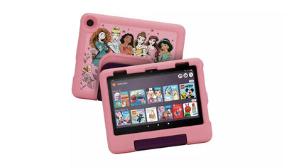 Amazon Fire HD 8 Kids – 8" Tablet, 32GB, Purple – Designed for Ages 3–7, (New) Disney Princess pink Amazon