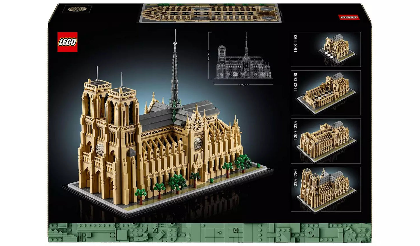 LEGO Architecture Notre-Dame de Paris Set for Adults | Ages 18+ | Model 21061 | NEW LEGO