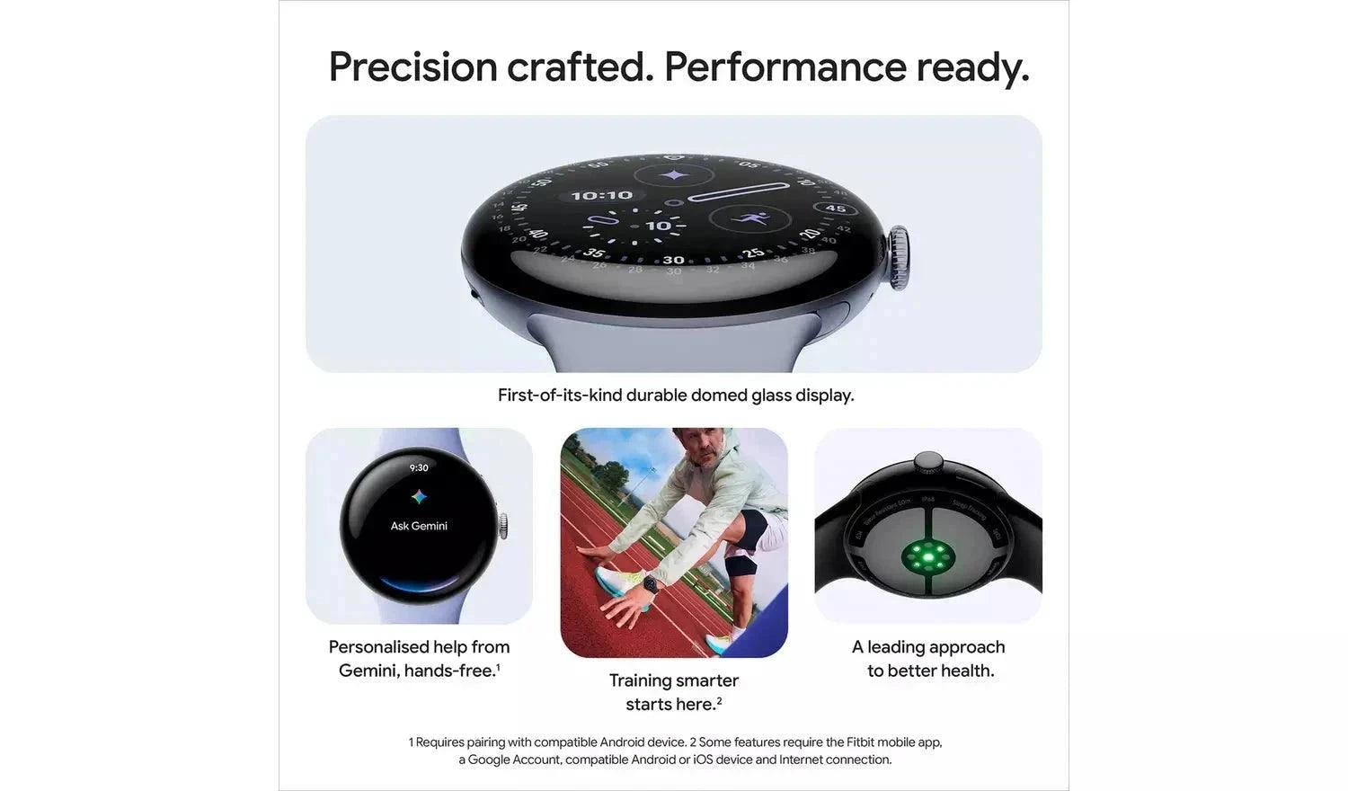 Google Pixel Watch 4 – 41mm Wi-Fi Smartwatch, Porcelain (New) Google