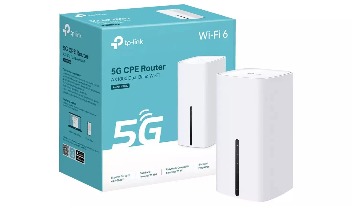 TP-Link Archer NX200 5G AX1800 Dual-Band Wi-Fi 6 Router TP Link