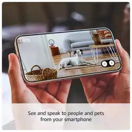 Blink Mini 2 Smart Security Camera + Weather-Resistant Adapter White Blink