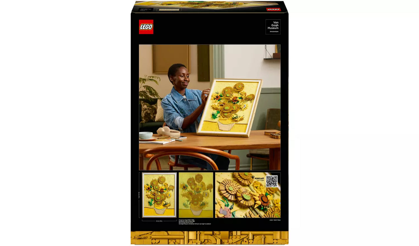 LEGO ART Vincent van Gogh – Sunflowers Wall Art Building Set | Ages 18+ | Model 31215 | NEW LEGO