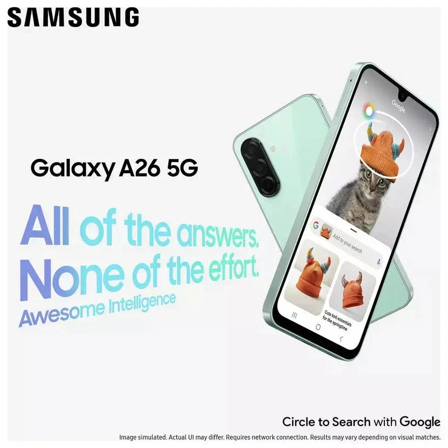 Samsung Galaxy A26 5G AI Mobile Pink 128GB Unlocked NEW Samsung