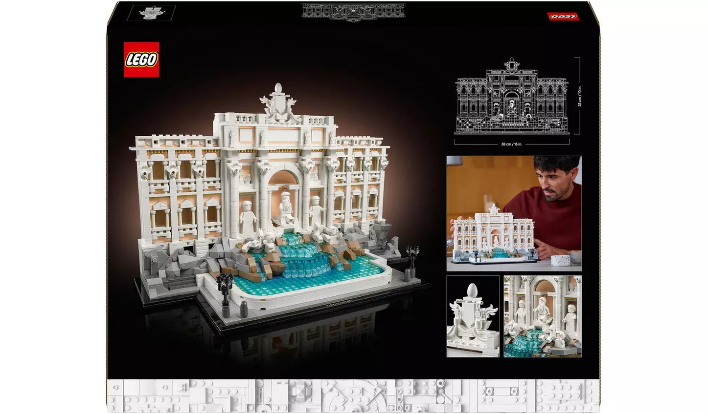 LEGO Architecture Trevi Fountain Model Set for Adults | Ages 18+ | Model 21062 | NEW LEGO