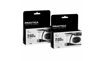 Praktica Black & White Disposable Cameras 2 Pack (New) Praktica