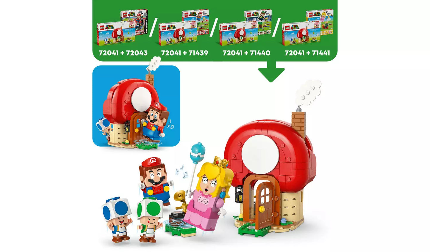 LEGO Super Mario Party at Toad’s House Toy Set | Ages 7+ | Model 72041 | New LEGO