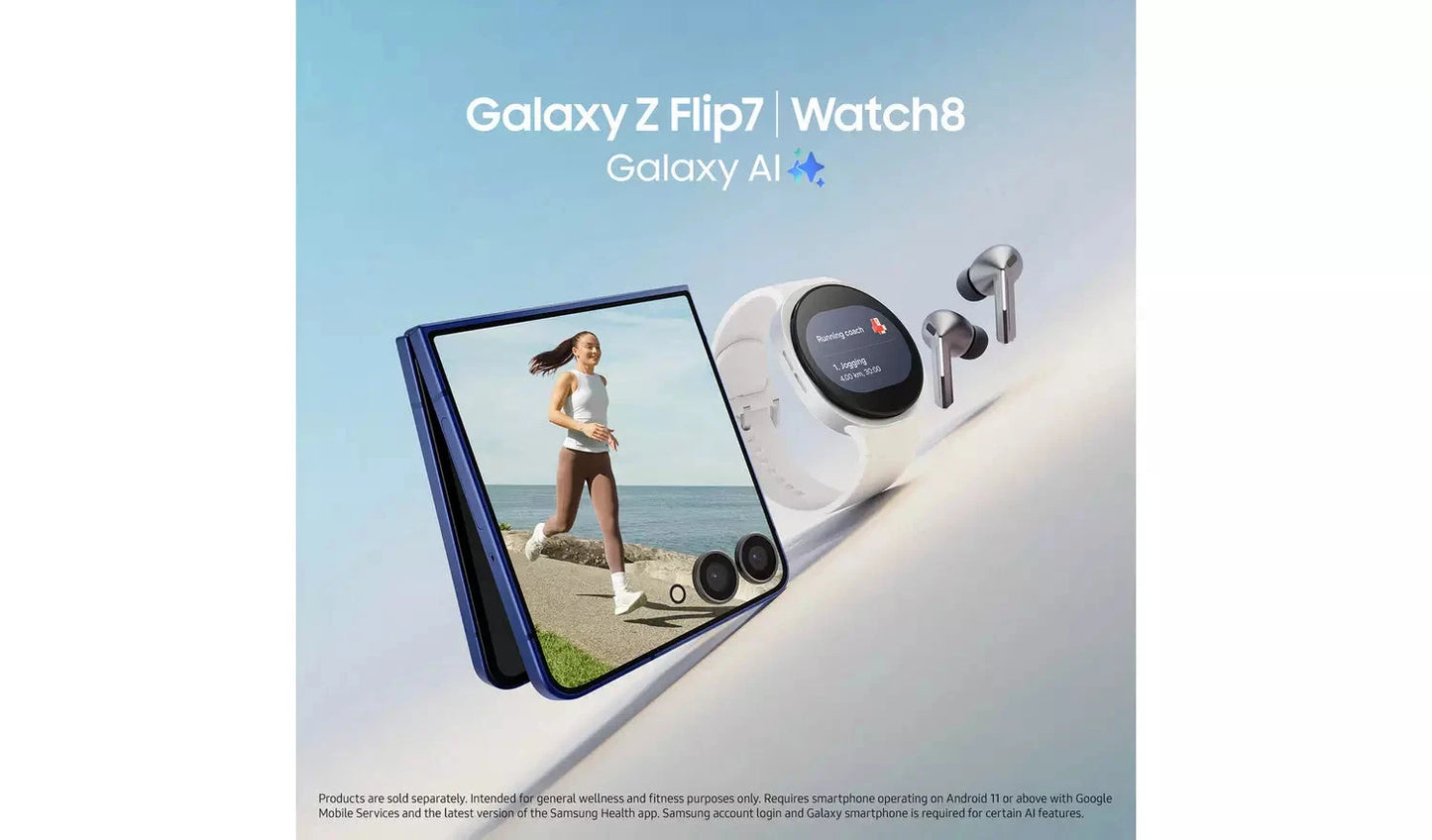 Samsung Galaxy Z Flip7 5G 256GB Blue – SIM Free AI Smartphone (New) Samsung