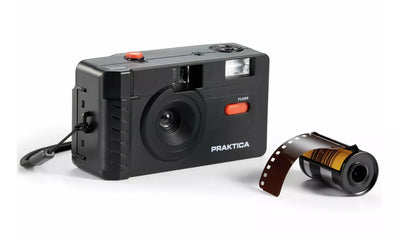 Praktica 35mm Reusable Film Camera with Flash – Black (New) Praktica